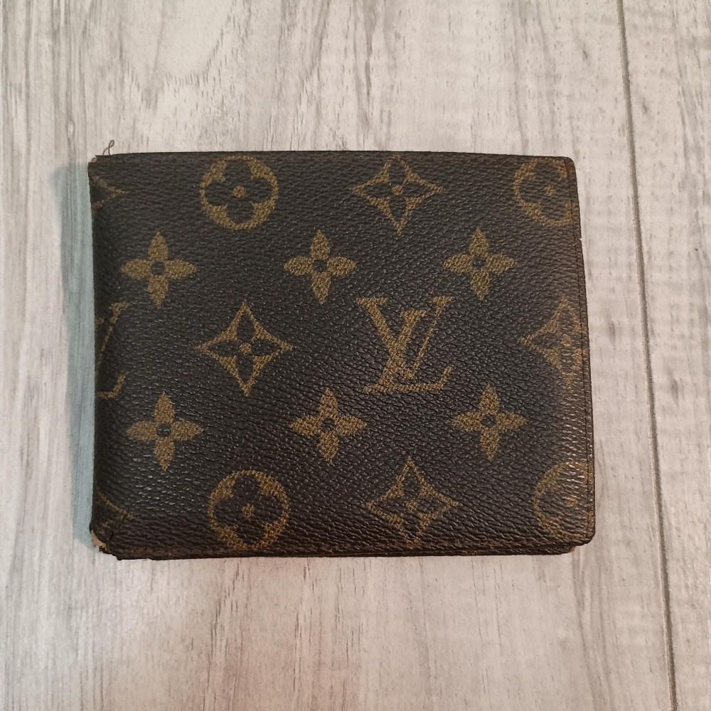 Louis Vuitton Monogram Billfold Wallet Card Slots/Coin Pouch/l - Picture 1 of 12